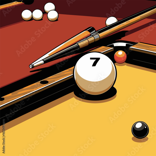 billiard vector illustration
