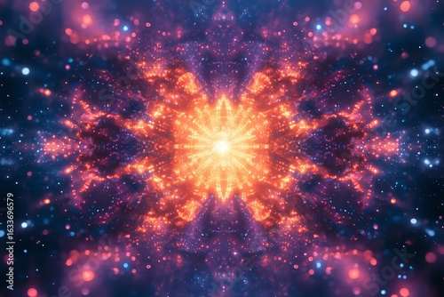 Wallpaper Mural Vivid Bright Firework Explosion in Night Sky with Colorful Sparks and Light Trails Torontodigital.ca