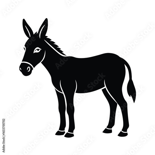 donkey, animal, mammal, hooves, pack, farm, beast, domesticated, bray, ears