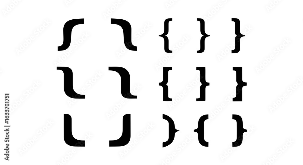 Fototapeta premium Elegant punctuation mark design perfect for creative text layouts and modern typography projects