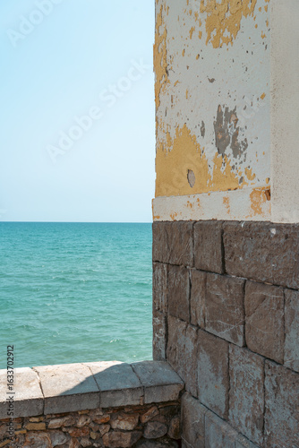 The corner of a street in Sitges in Barcelona.