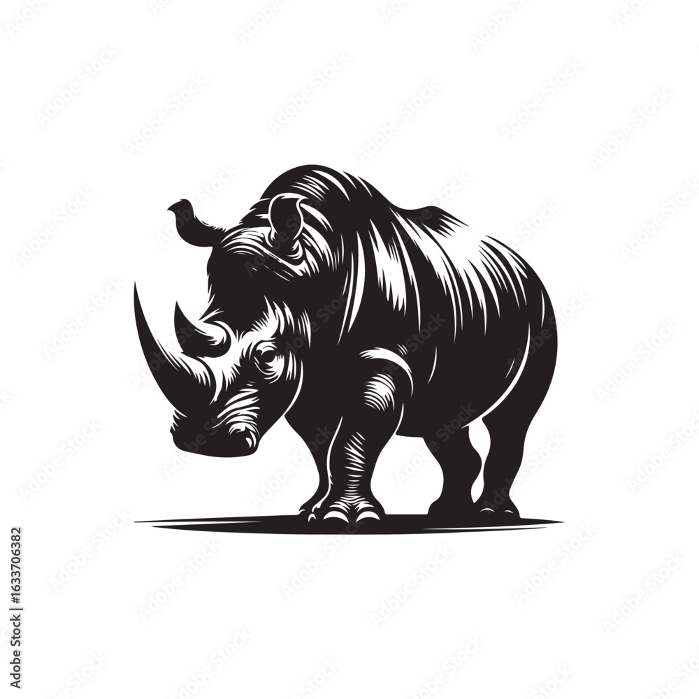 Fototapeta premium Rhino Vector (4).eps