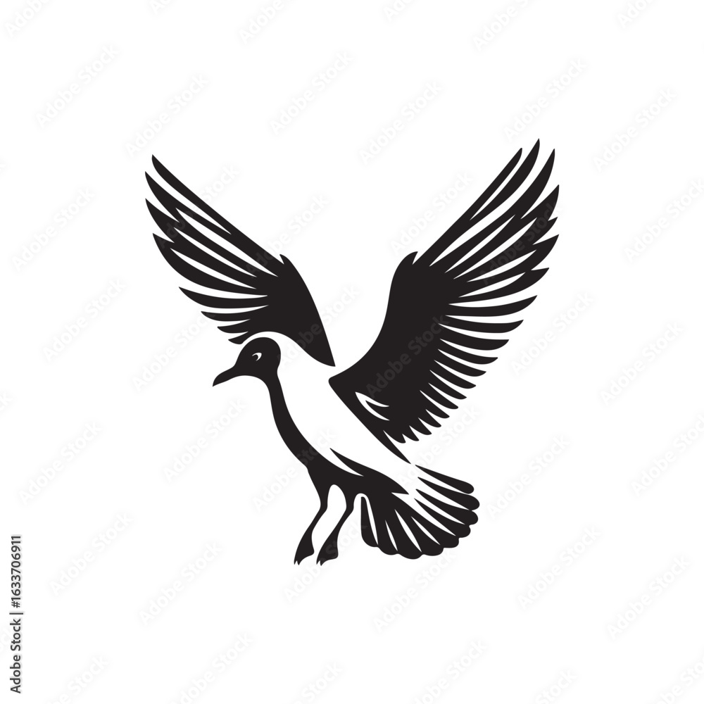 Naklejka premium Seagull Vector (2).eps