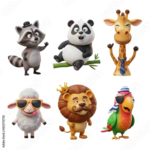 ICON SET FUNNY ANIMAL  PNG