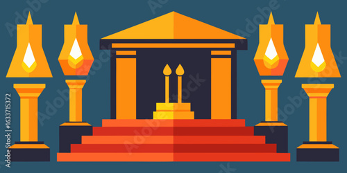 ancient egyptian temple hieroglyphs mystic ruins
