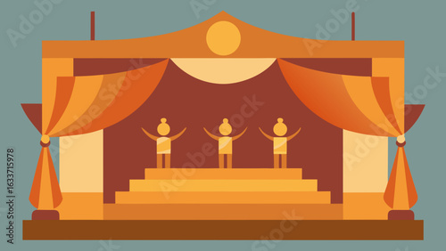 music box theater stage mechanical ballet