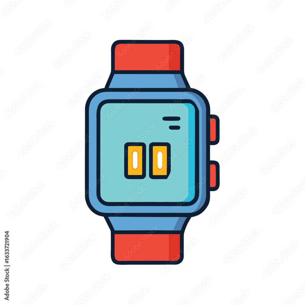 Obraz premium smart watch vector image on white background
