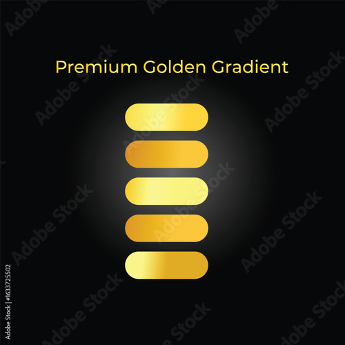 Golden gradient set. you can use this color any kind of designs.
