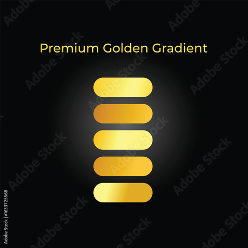 Golden gradient set. you can use this color any kind of designs.
