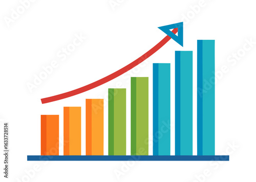 growth graph vector illustration,Business growth graph illustration Free Download growth graph vector illustration,Business growth graph illustration - GFXLoad