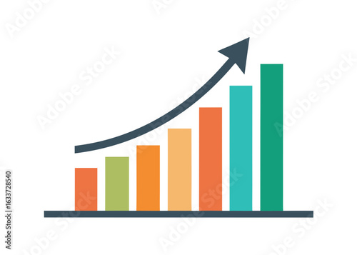 Free Download growth graph  vector illustration,Business growth graph illustration - GFXLoad