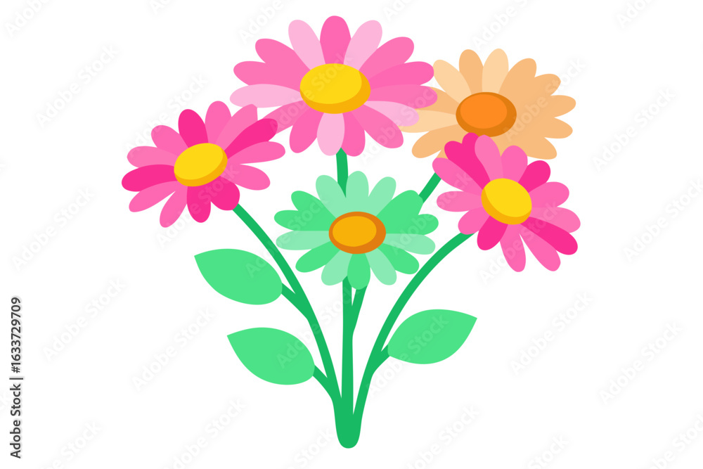 Fototapeta premium Colorful flower arrangement