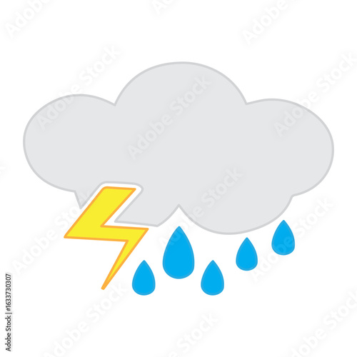 Thunderstorm Cloud Icon