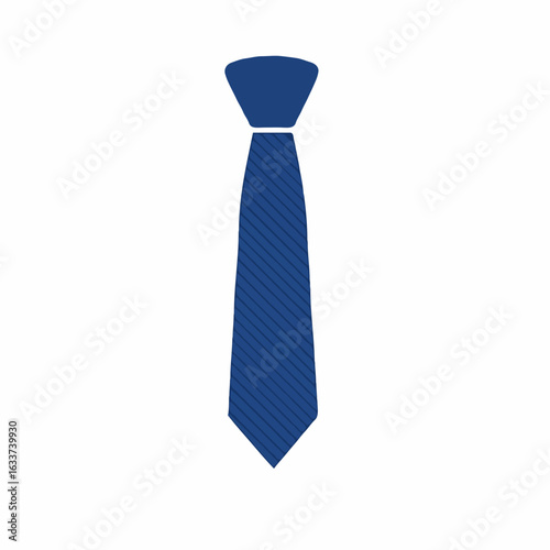 blue tie isolated on white