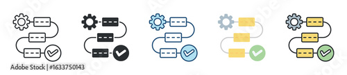 Iteration Icon Set Multiple Style Collection