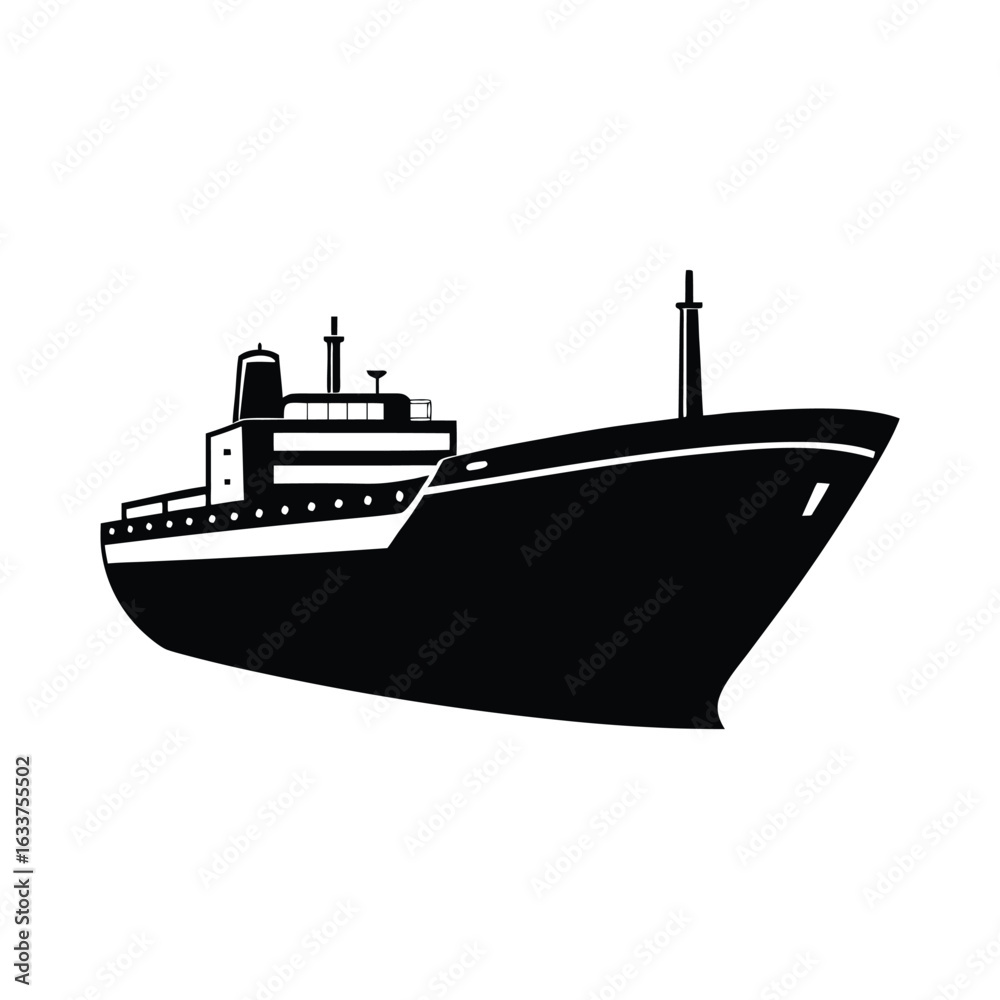 Obraz premium A Bulk Carrier on white background