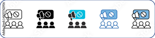 Social Movement Icon Pack Multistyle Illustration