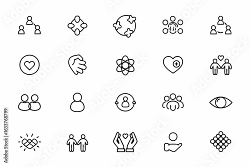 A fluid line art collection symbolizing interpersonal vibes, connection, and the invisible power of community. Perfect for digital wellness, leadership training, and artistic branding.