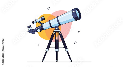 Discovering the universe through a powerful telescope exploring distant galaxies and celestial wonders