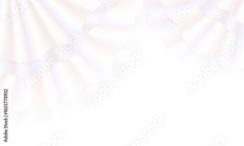 白いフリルが重なっている背景イラスト