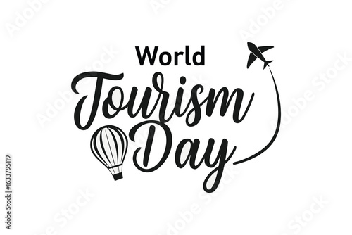 World Tourism Day Calligraphy Design – Elegant Handwritten Typography