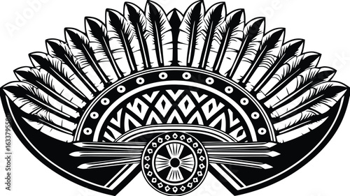 Vintage wheel car badge design with wings and a heraldic crown