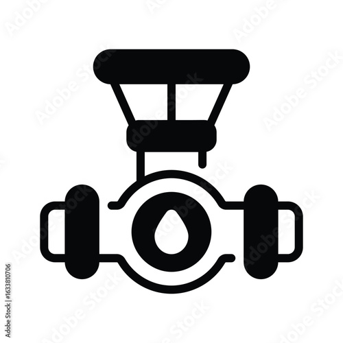 Have a look at this handy glyph icon of water pipeline