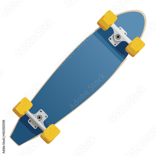 Blue Skateboard For Sport Recreation