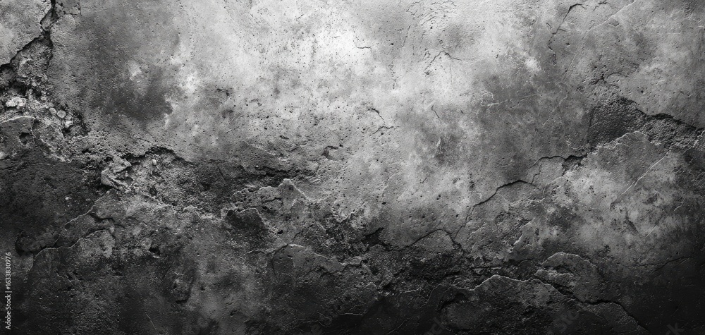 Obraz premium Gray textured surface with deep cracks