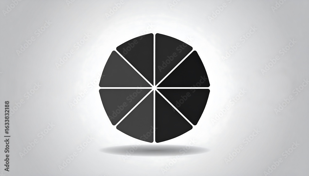 Obraz premium Simple pizza slice icon