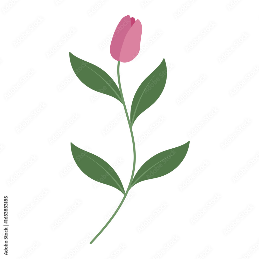 Fototapeta premium Flower Simple Illustration
