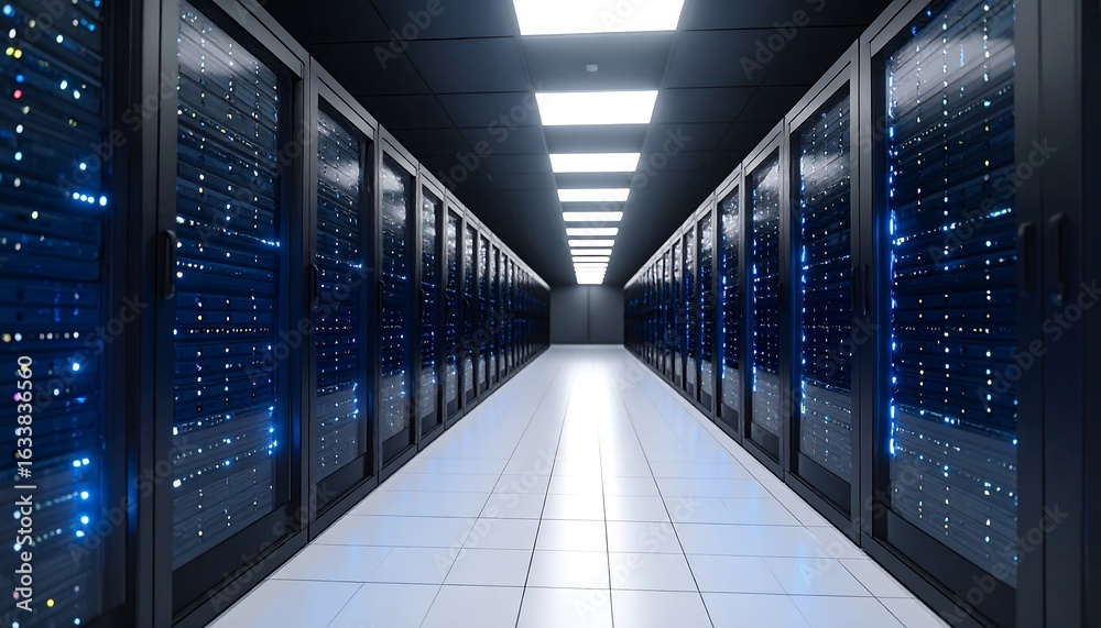 Fototapeta premium Server room interior