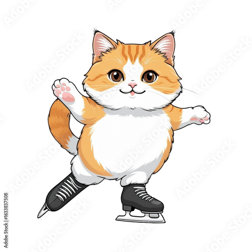 Cat Ice Skating