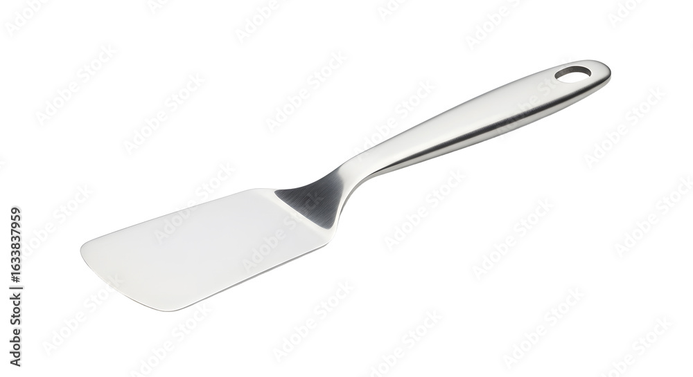 Fototapeta premium Shiny metal spatula on bright surface
