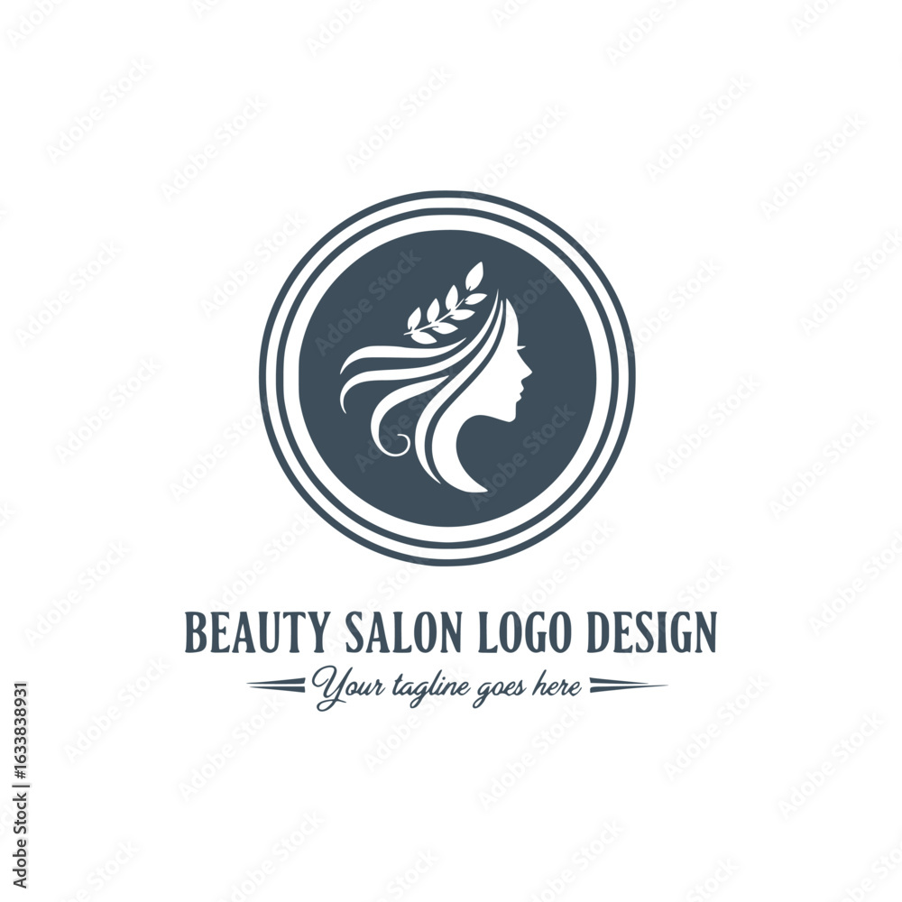 Obraz premium Beauty salon logo template vector