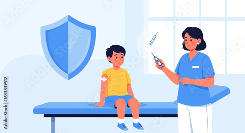 Childhood Immunization Program Protecting Children's Health With Vaccine Administration