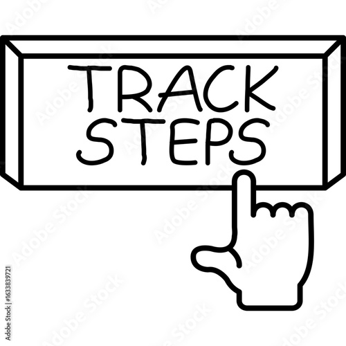 Track Steps Icon