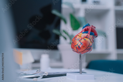 At the clinic, the cardiologist discussed the latest advancements in cardiology with the patient, emphasizing the importance of regular health check-ups for disease prevention and care.
