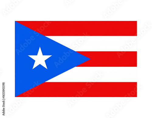 Free Download Flat Vector Puerto Rico National Flag Design, isolated on a transparent background. - GFXLoad