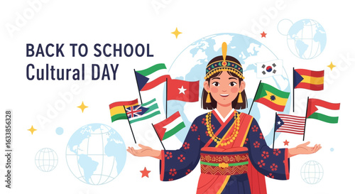 Celebrating Global Unity Back To School With Flags Of The World