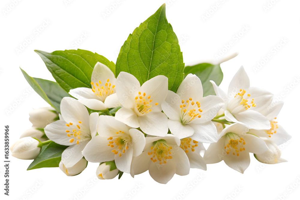 Obraz premium Beautiful jasmine drift flower isolated on transparent background