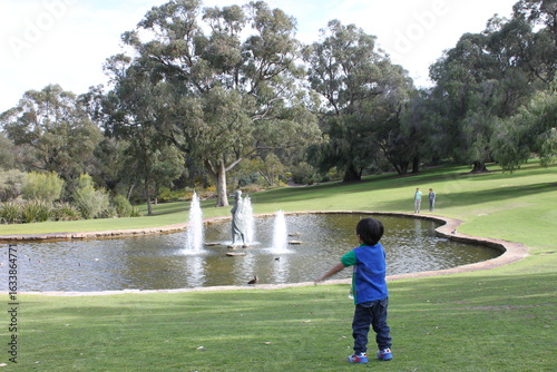 boy playing in the park