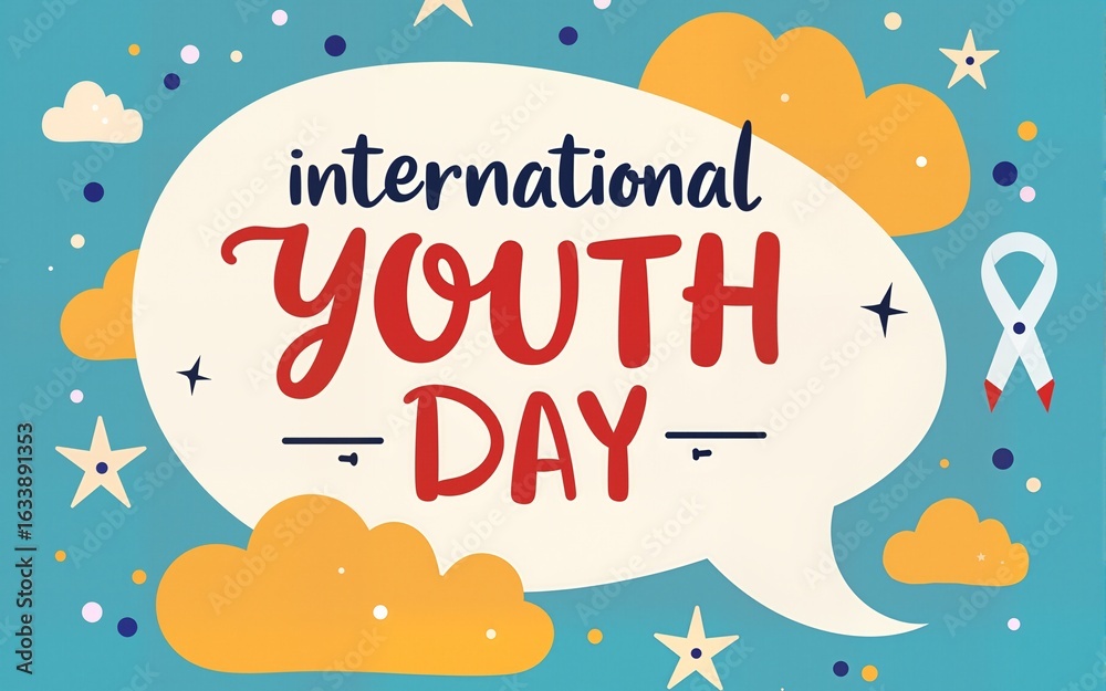 Obraz premium international youth day. High quality