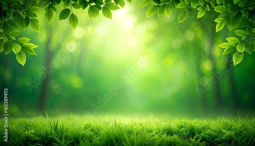 Serene forested mountain range with lush greenery and layered peaks under a soft, clear sky.