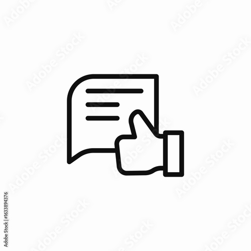 positive feedback review icon sign vector