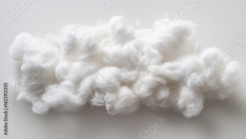 Fluffy white cotton clumps