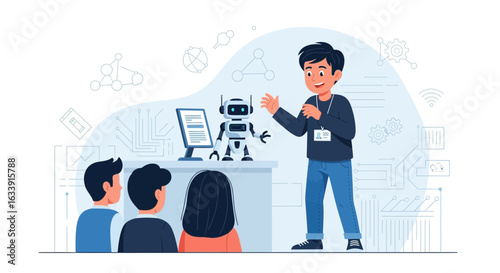 Robot Presentation Attracts Young Audience To Explore Computer Science Concepts