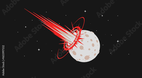 Striking Celestial Body An Epic Cosmic Collision And The Subsequent Aftermath