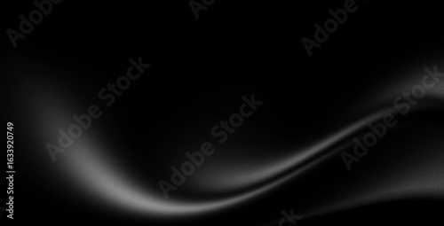 Dark gradient monochrome abstract noise texture, black white grainy background, banner header backdrop design