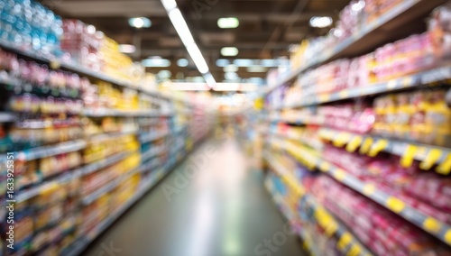 Wallpaper Mural Blurred supermarket aisle (12) Torontodigital.ca
